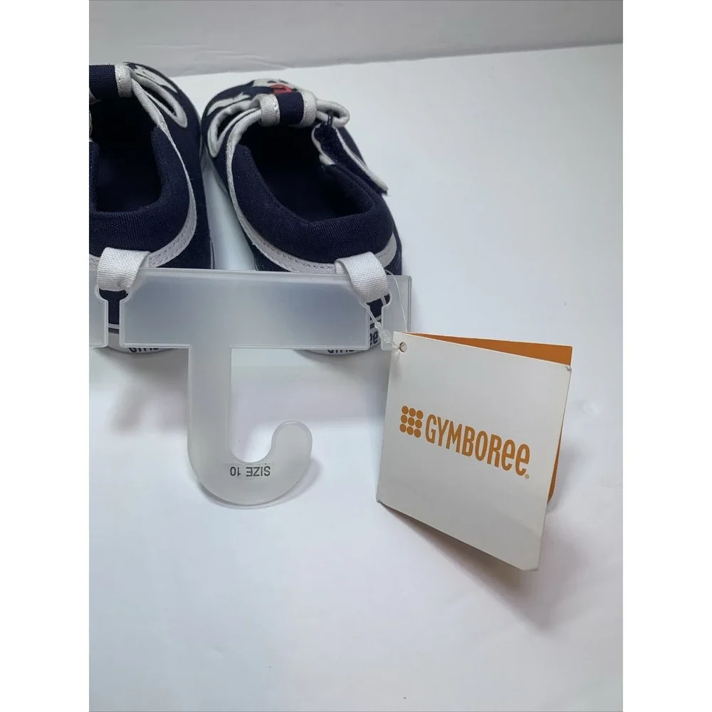 Gymboree Best in Show Navy‎ Blue Canvas Puppy Dog Shoes Size 10 Toddler